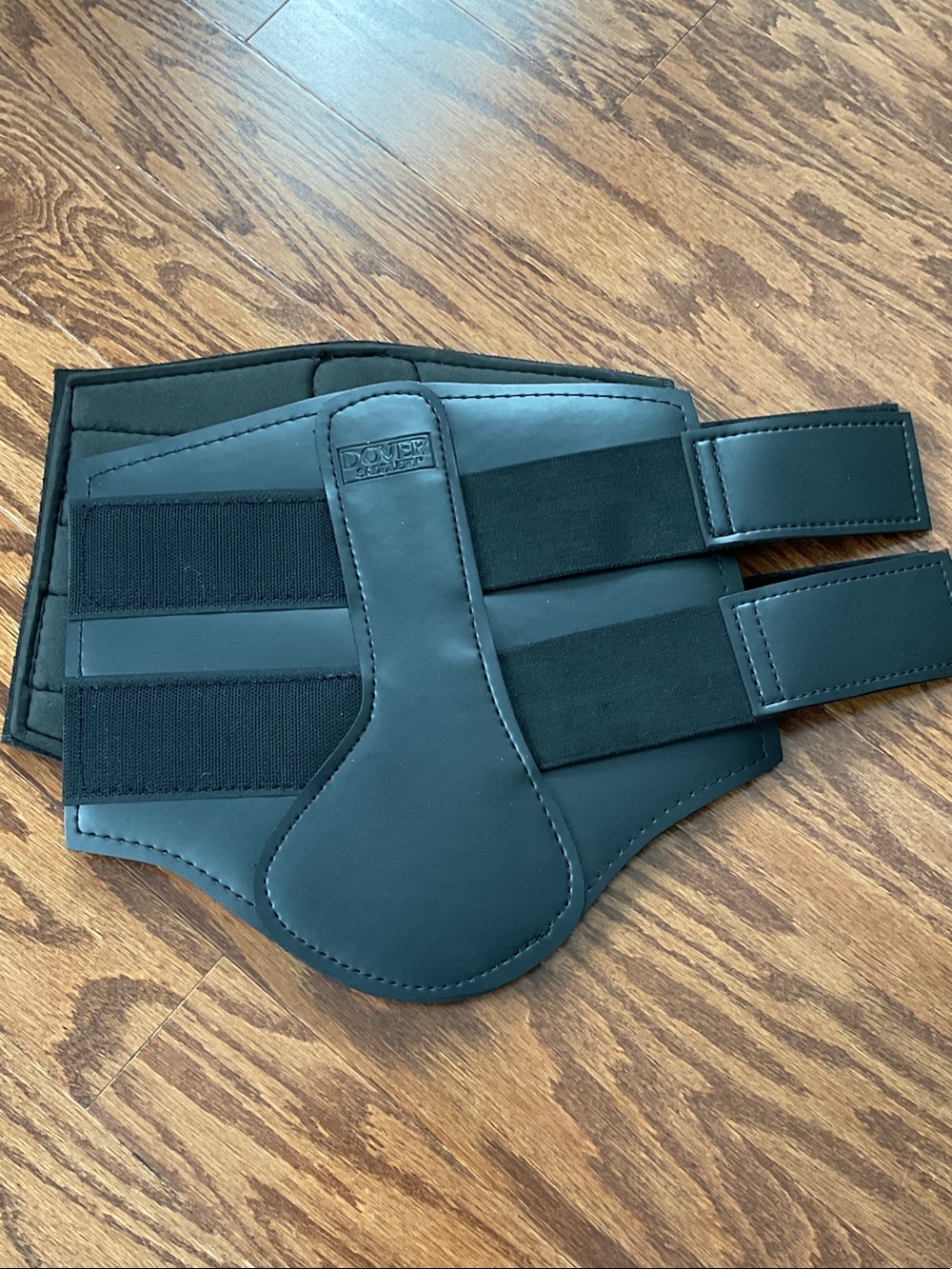 Dover Saddlery Black Neoprene Horse Boots Size Medium